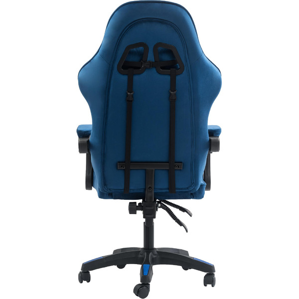 Вибромассажное кресло Calviano 1584 (велюр, синий)