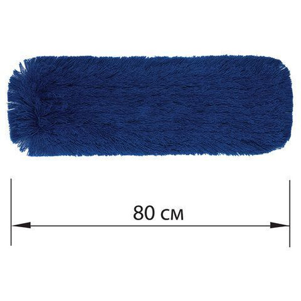 Насадка МОП LAIMA EXPERT 605321 (плоская 80см для швабры-рамки, карманы, СУХАЯ УБОРКА, акрил)