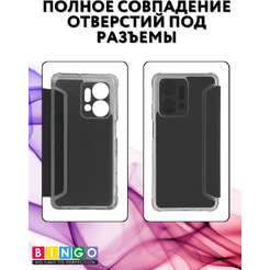 Чехол-книга Bingo Corner для HONOR X7a/X7a Plus Черный