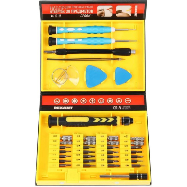 Набор отверток прецизионных Rexant 12-4761 (38 предметов)