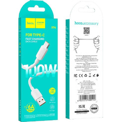 Кабель Hoco X96 100W USB Type-A - USB Type-C (1 м, белый)
