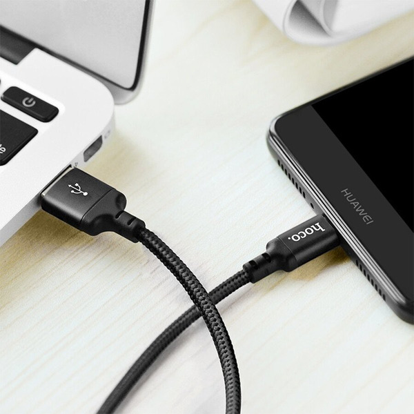 Кабель Hoco X14 USB Type-C (1 м, черный)