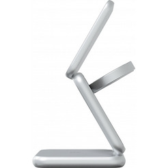 Беспроводное зарядное Magssory Fold Pro 3 в 1 WCH063 (серебристый)