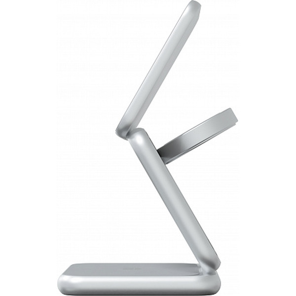 Беспроводное зарядное Magssory Fold Pro 3 в 1 WCH063 (серебристый)