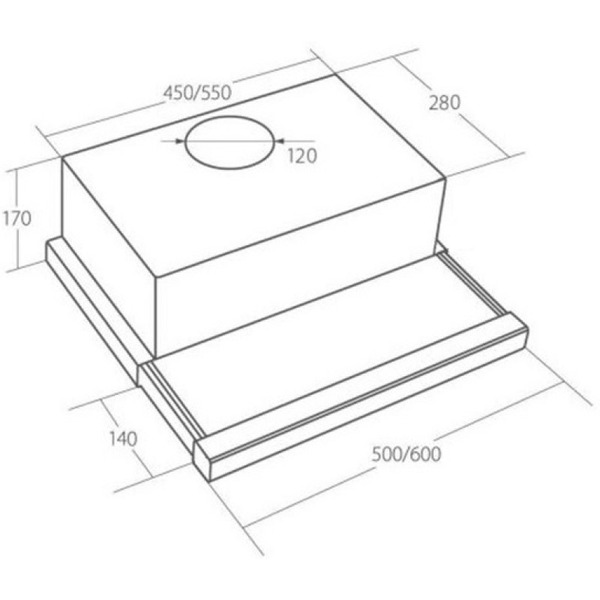 Вытяжка Akpo Light Eco Glass Twin 50 WK-7 (серый)