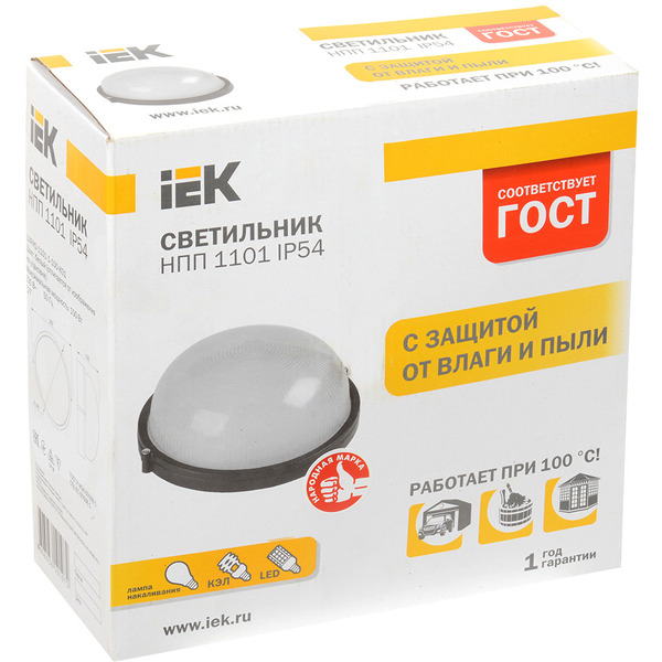 Светильник IEK НПП1101 LNPP0-1101-1-100-K01