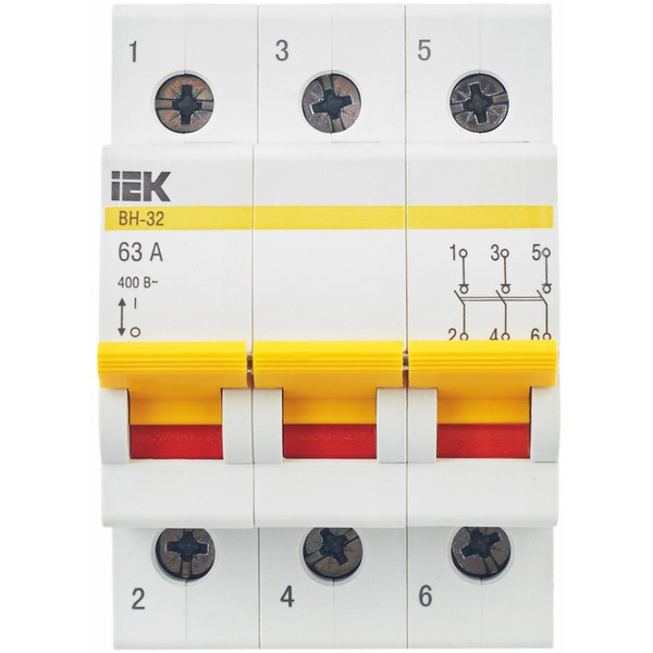 Выключатель нагрузки IEK ВН-32 3Р 63А MNV10-3-063