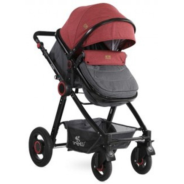 Коляска LORELLI Alexa 2 в1 (черный/красный)