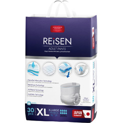 Одноразовые подгузники-трусики для взрослых REISEN размер XL 30шт