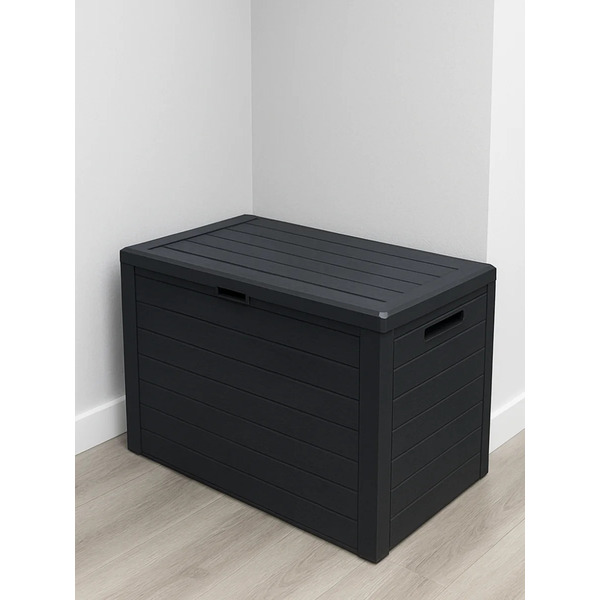 Сундук уличный Prosperplast Woodebox MBWL190-S433 (антрацит)