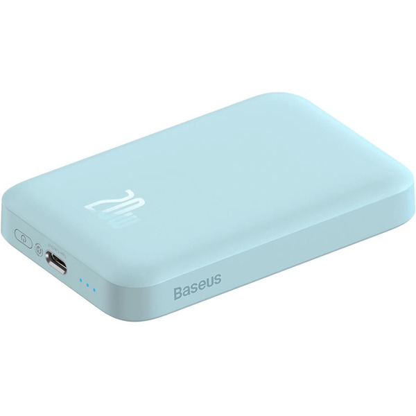 Внешний аккумулятор Baseus Magnetic Wireless PPCX020003 6000mAh (голубой)