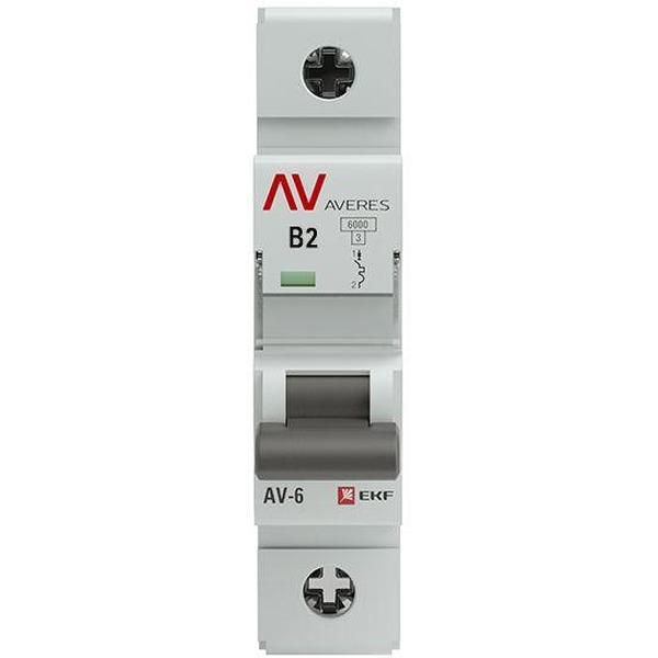 Выключатель автоматический EKF Averes AV-6 1P 2A (B) 6kA