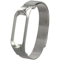 Ремешок Bingo Magnetic для Xiaomi Mi Band 3/4 Серебристый
