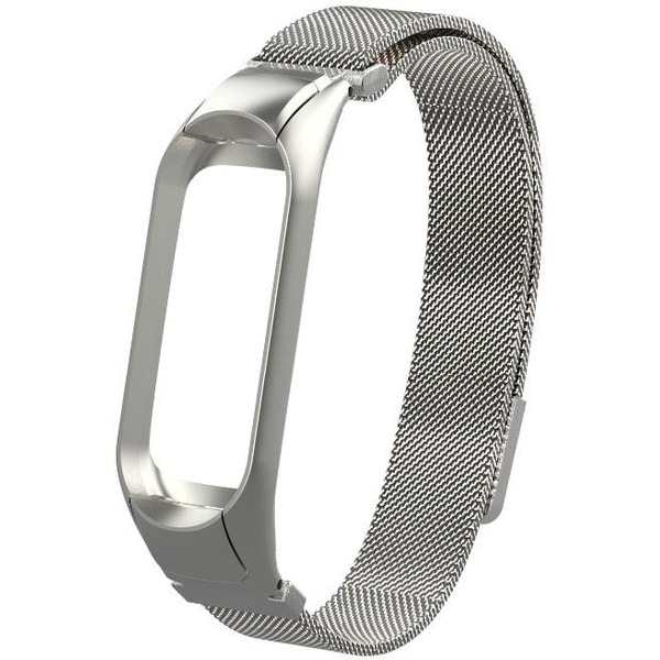 Ремешок Bingo Magnetic для Xiaomi Mi Band 3/4 Серебристый