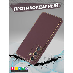 Чехол-накладка Bingo Gold Line для Samsung Galaxy A55 (бордовый)