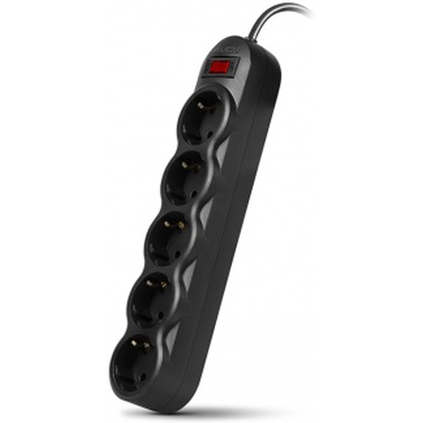 Сетевой фильтр SVEN SF-05L (черный, 5 м)