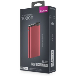 Внешний аккумулятор Olmio QL-10 10000mAh (красный)