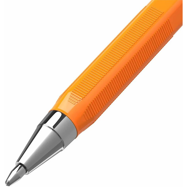 Ручки шариковые Brauberg M-500 Orange, узел 0,7мм, линия 0,35мм, набор 4 шт (143950) синие