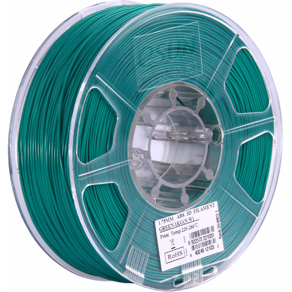 Пластиковая нить ESUN ABS 1.75 мм green