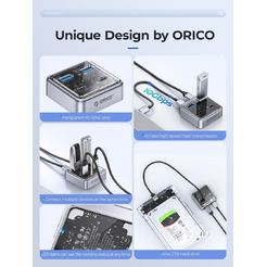 USB-хаб Orico XHJ2U2C-G2-10-GY-BP