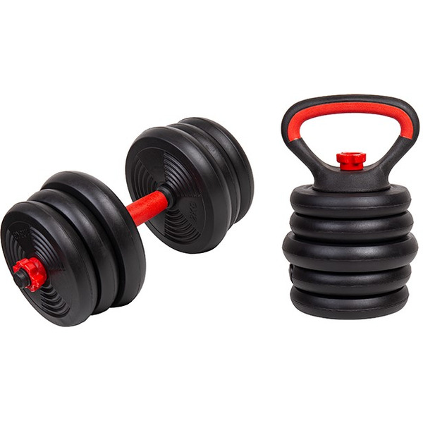 Набор гантелей AMETIST со штангой и гирями 6в1 20 кг