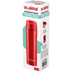 Термокружкка Laima 608081 0.47л (красный)