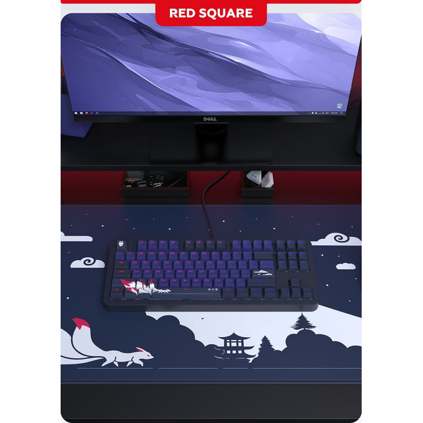 Клавиатура Red Square Alumix TKL Classic Kitsune RSQ-20051 (черный, g3ms Aquamarine)