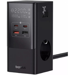 Зарядное устройство с удлинителем Baseus E00023606113-00 35W PowerCombo Cluster Black