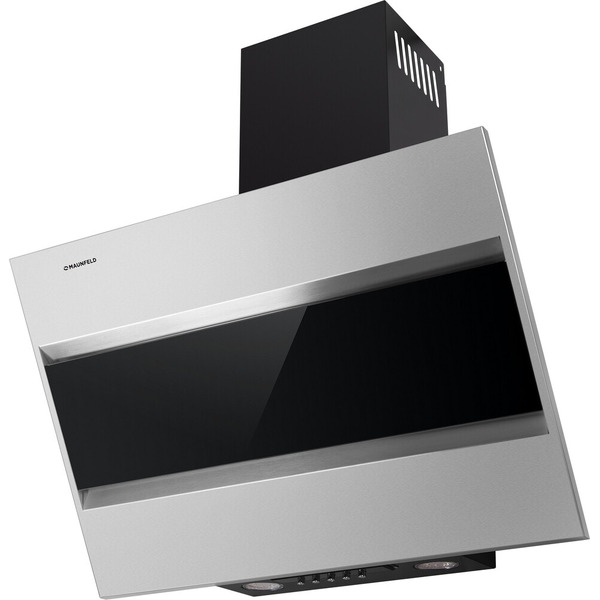 Кухонная вытяжка MAUNFELD Bridge 60 (нержавеющая сталь/черное стекло)