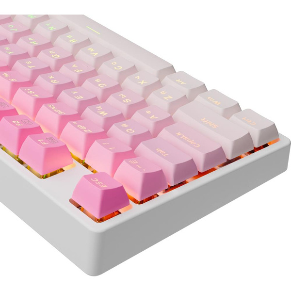 Клавиатура REDRAGON Cass 71878 (розовый-белый)