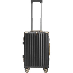 Чемодан DoubleW E087# (S,черный)