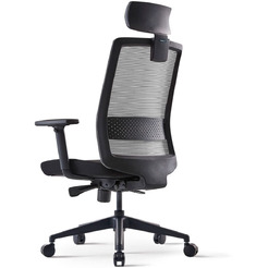 Кресло BESTUHL S30 (черная рама, спинка-сетка черный, сиденье-ткань черный)