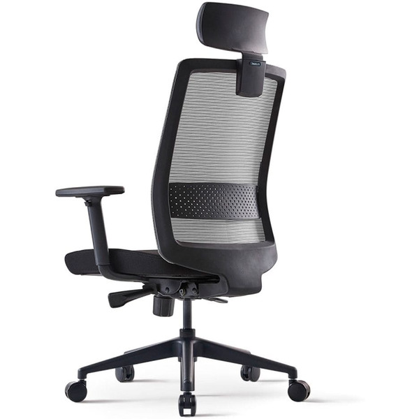 Кресло BESTUHL S30 (черная рама, спинка-сетка черный, сиденье-ткань черный)