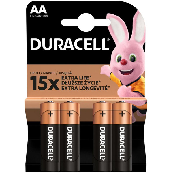 Батарейка DURACELL AA (LR6/MN1500) 4 шт
