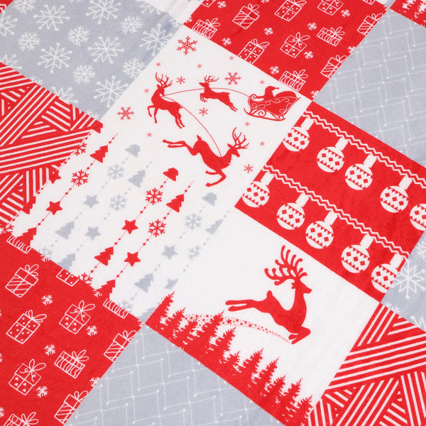 Плед новогодний ЗОЛОТАЯ СКАЗКА Лоскутки 592531 (150х200см)