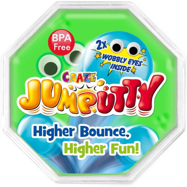 Тесто-попрыгунчик CRAZE Jumputty Безумный прыжок 18675 (зеленый)