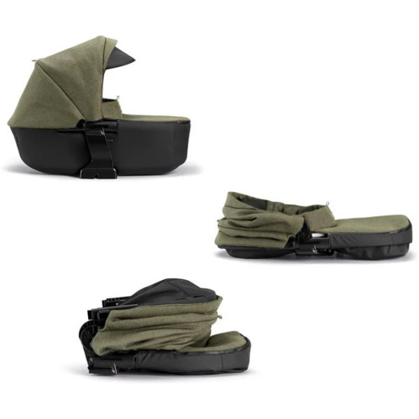 Универсальная коляска CAM Next Evo (3 в 1, зеленый-черный/черная рама)