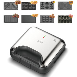 Прижимной гриль для сэндвичей 8в1 RAF R.2291