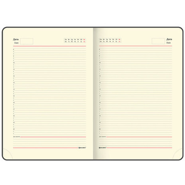 Ежедневник BRAUBERG недатированный Office 113285 (черный)