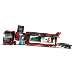 Конструктор LEGO City 60445 Грузовик F1 с болидами RB20 и AMR24 F1