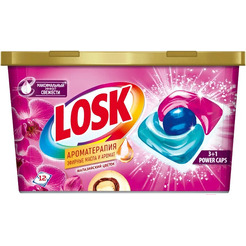 Капсулы для стирки Losk Ароматерапия 3+1 Power Caps Малазийский Цветок (12 шт)