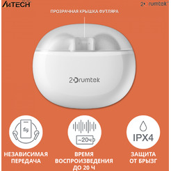 Беспроводные наушники Alteracs Silk TWS white