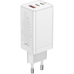 Сетевое зарядное устройство Baseus GaN3 Pro Fast Charger 2C+U 65W CCGP050102 White