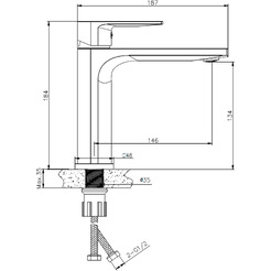 Смеситель Lauter Reef 21CK678BS