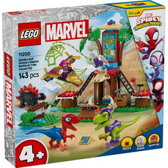 Конструктор Lego Marvel Битва динозавров Спайди и Гобби возле домика на дереве (11200)