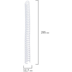 Металлические пружины для переплета BRAUBERG A4 12.7 мм 100 шт 530823 (белый)