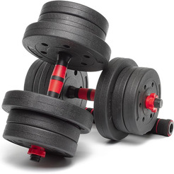 Набор композитных гантелей AMETIST 20 кг (с соединительным грифом)