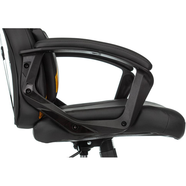 Кресло игровое Zombie DRIVER (1485773) черный/желтый