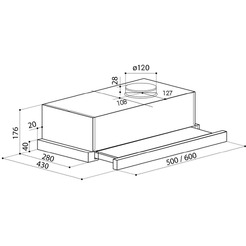 Кухонная вытяжка LEX Hubble G 2M 600 (черный)