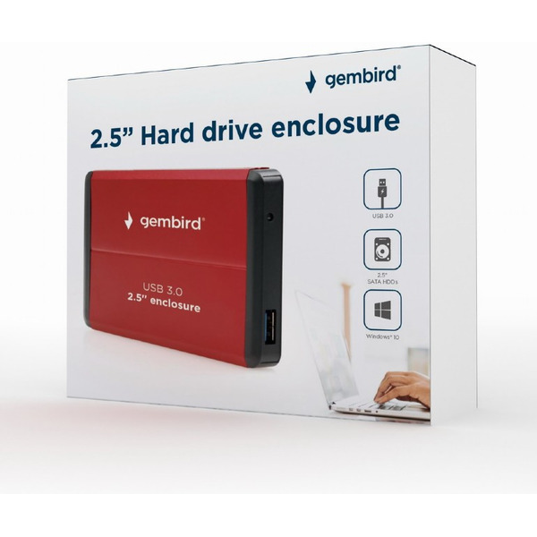 Бокс для жесткого диска Gembird EE2-U3S-2-R